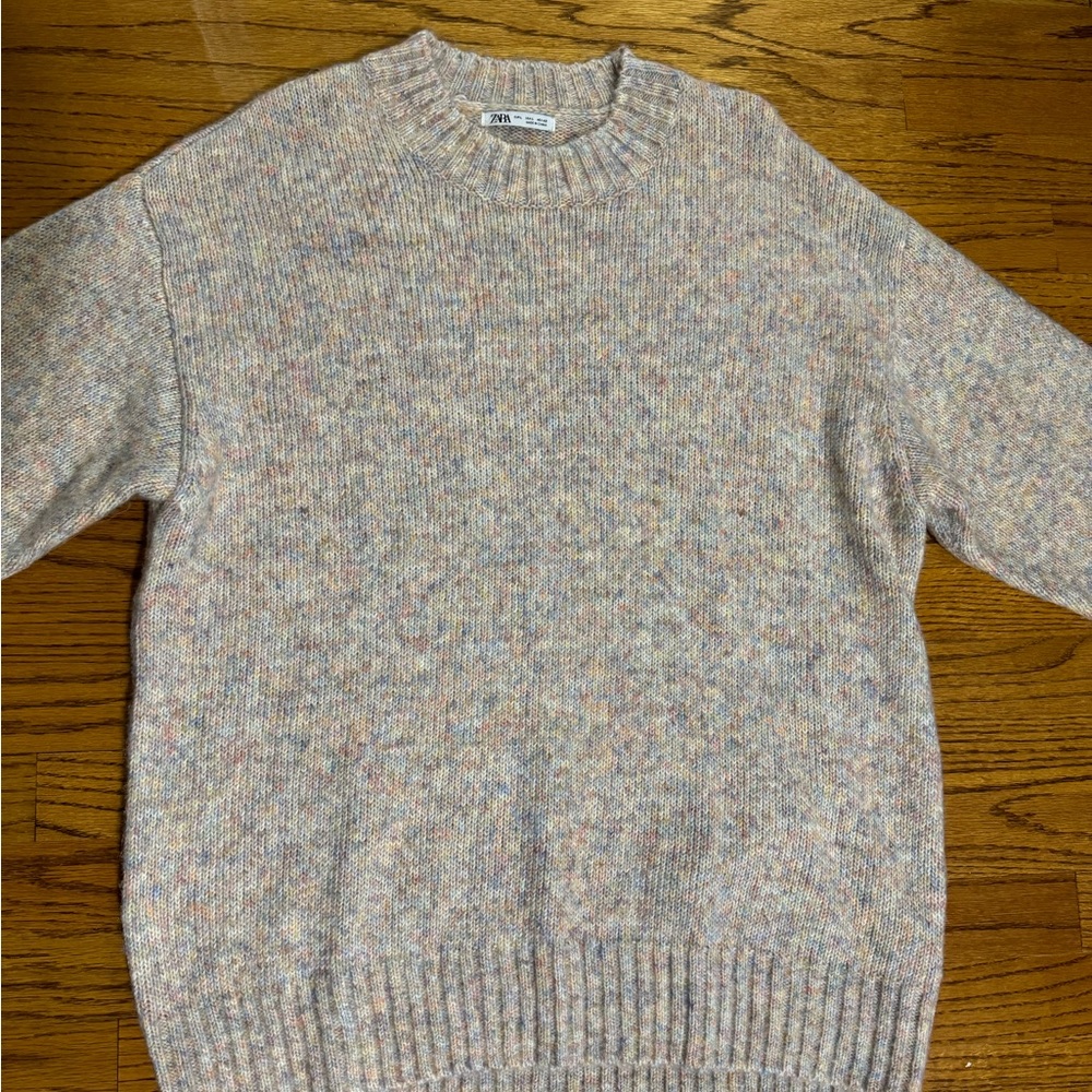 Men’s Zara Knit Multicolor Sweater Size Large